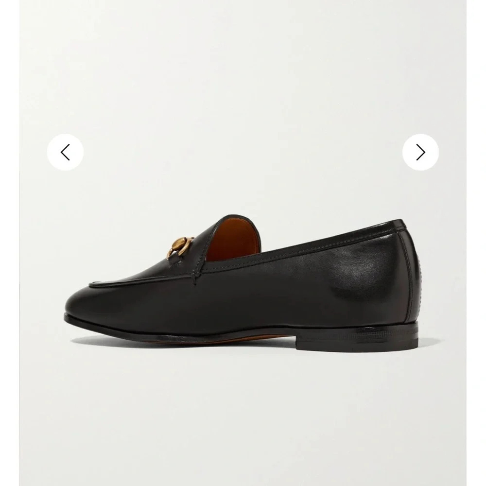NWT Gucci Jordaan Loafers Black Women’s Black Size 37 EU / 7 U.S. - Picture 5 of 10